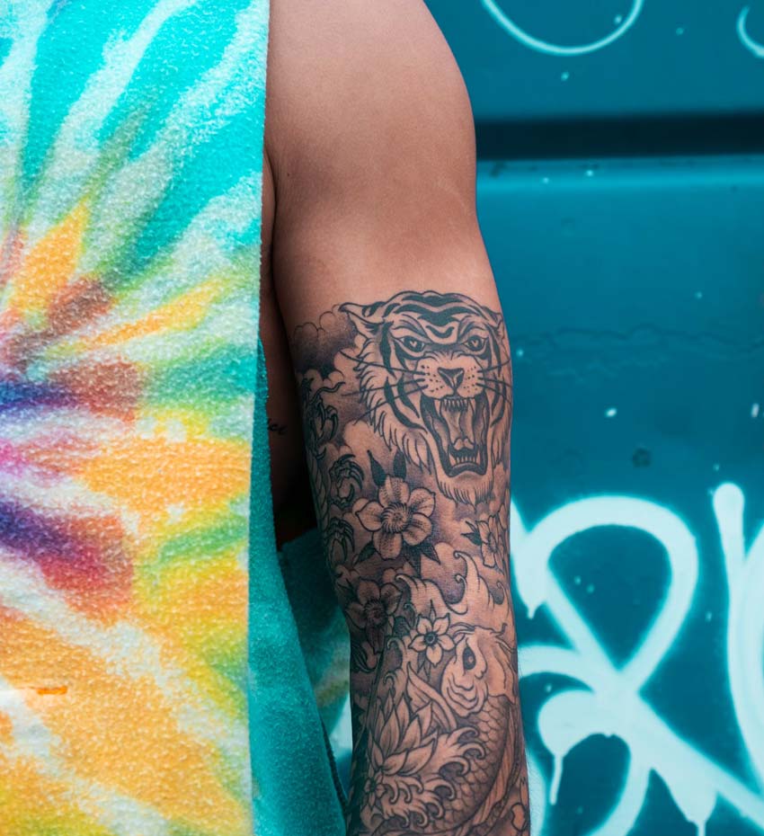 Man with Tattooed Arm Man with Tattooed Arm