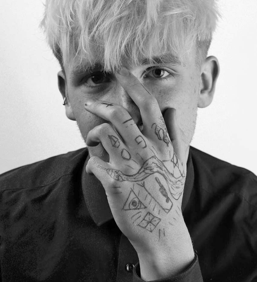 Man with Tattooed Hand Man with Tattooed Hand